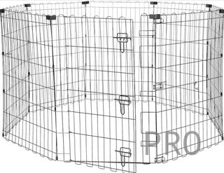 Parque de metal plegable para perros - Amazon basics