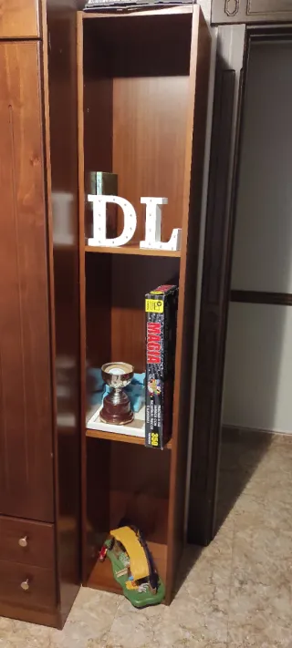 Estantería Madera Maciza Nogal