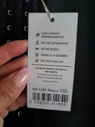 Faja Cinturilla 9 Ganchos Látex Talla 3XL