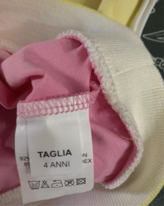 Maglia Trussardi bambina rosa e gialla