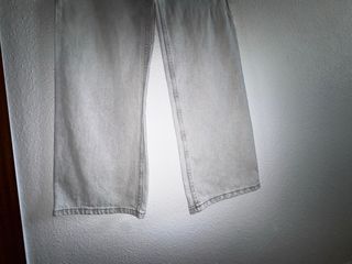 Pantalón vaquero gris cintura alta