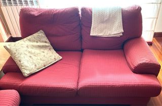 Sofás de 2 plazas rosa/rojo