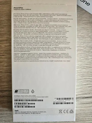 iPhone 15 Plus 256GB Negro