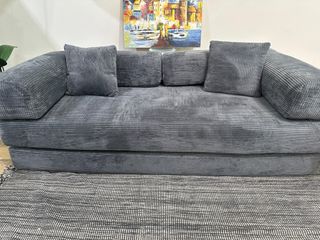 Sofá cama con cojines a juego de regalo 195cm