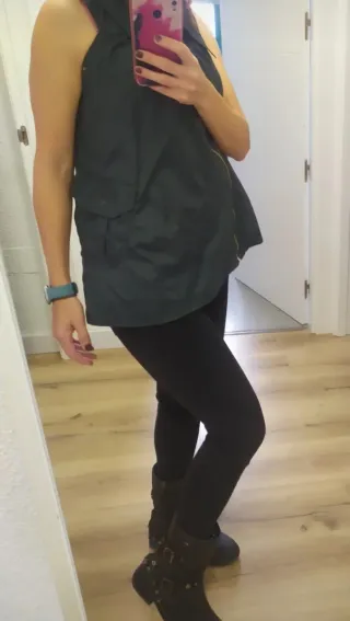 Chaleco asimétrico verde