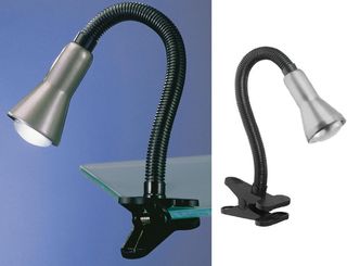 Trio 5028010-47 Flexo Pinza E14, 18 W, Color Acero