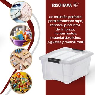 Iris Ohyama 3 Cajas de almacenamiento con tapas, 1