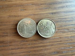 Moneda 5 Pesetas España 1997 Baleares