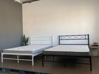 CAMAS EN OFERTA!! Cama Metal Negra con Colchón