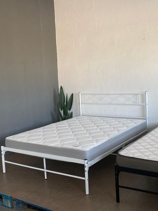 CAMAS EN OFERTA!! Cama Metal Negra con Colchón