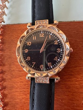 Pack Reloj Mujer + Pulsera Oro Rosa con circonitas