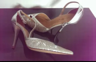 Sandalias Miss Sixty Piel Tacon Plata