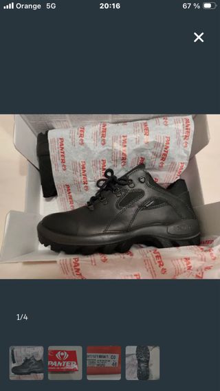 Zapatos seguridad Panter 46 punta de composite