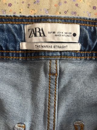 Pantalón vaquero ancho azul