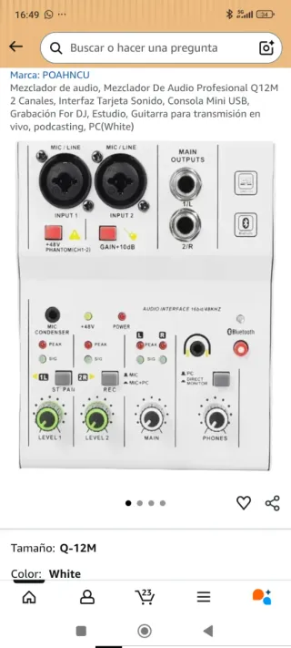 Mezclador DJ Digital Audio Player