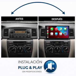 PANTALLA GPS TOYOTA COROLLA 2007-2012 CARPLAY