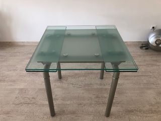 Mesa comedor cristal extensible
