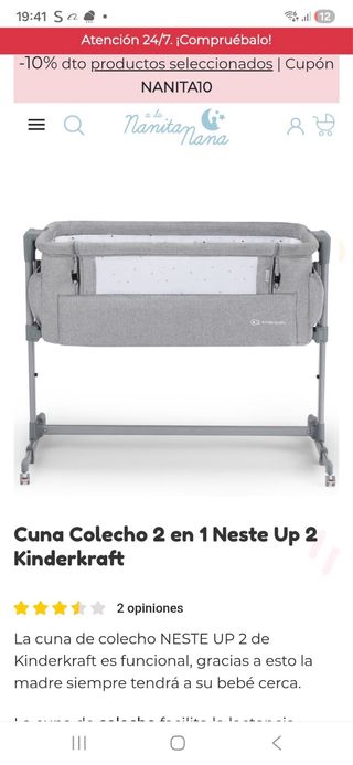 Cuna colecho Kinderkraft