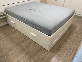 Cama Ikea Brimnes 160x200 Incluye colchon