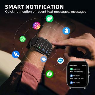 Smartwatch, 1.85'' Reloj Inteligente Hombre Mujer