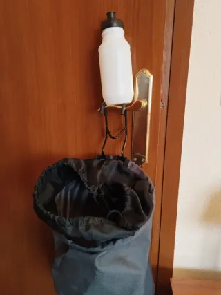 Cesta Bicicleta Plegable Negra Btwin