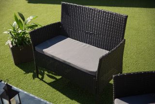 Pack terraza - sofá + mesa + 2 sillas