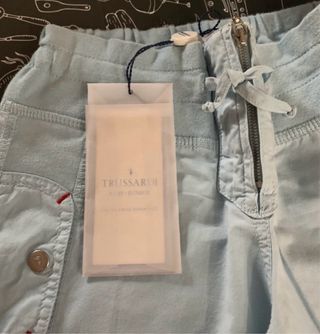 Pantaloni Trussardi bambina azzurri