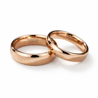Alianzas Tungsteno Chapado Oro Rosa (2)
