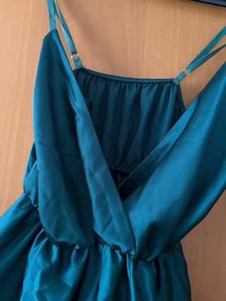 Vestito blu/verde acqua