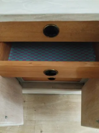 Mueble TV madera beige/marrón