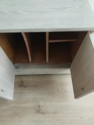 Mueble TV madera beige/marrón