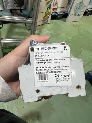 Interruptor magnetotermico Solera 3SB1-63H