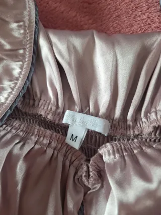 Top Melville simil raso rosa lilla taglia M