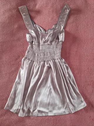 Top Melville simil raso rosa lilla taglia M