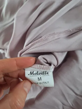 Top Melville simil raso rosa lilla taglia M