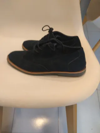 Zapatos de ante azul talla 41