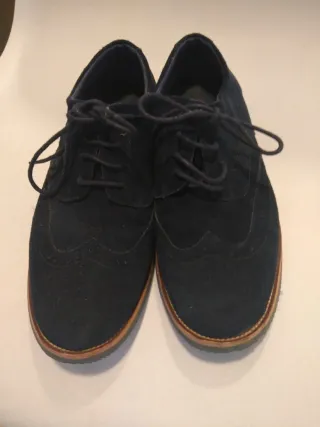 Zapatos de ante azul talla 41