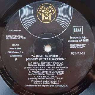 Johnny Guitar Watson - A Real Mother For Ya LP