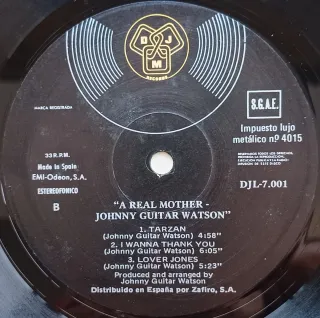 Johnny Guitar Watson - A Real Mother For Ya LP