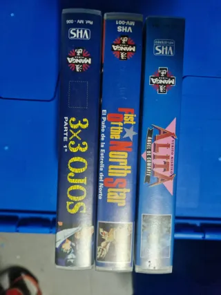 Lote 3 Cintas VHS Anime: Alita, El Puño de la Estr