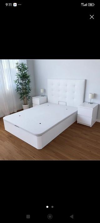 Canapé y colchón viscoelástico