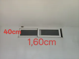 Ventana aluminio rectangular 1,60m x 40cm