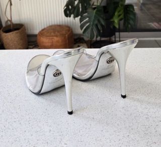 Zapatos de competición Mussa plateados