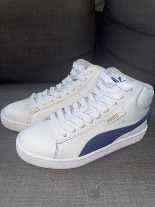 Zapatillas Puma Blancas y Azules