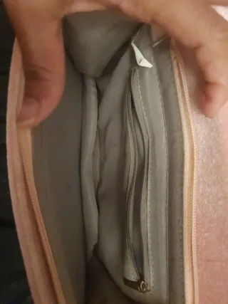 Bolso Zara Rosa y Dorado