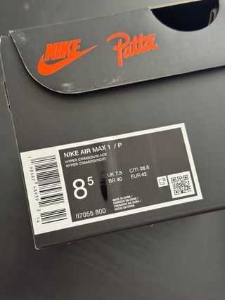 Air Max 1 Patta Waves Hyper Crimson Pure Platinum