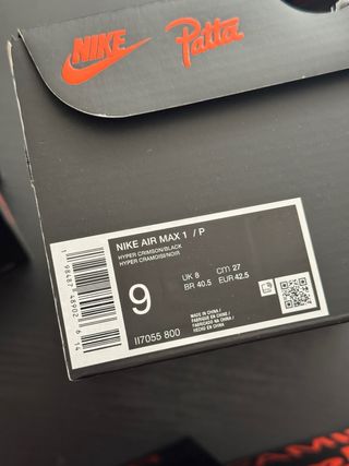 Air Max 1 Patta Waves Hyper Crimson Pure Platinum