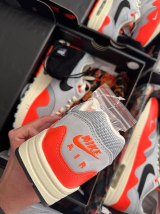 Air Max 1 Patta Waves Hyper Crimson Pure Platinum