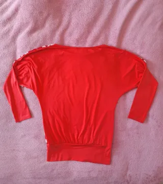 Maglia Me&Me Zig Zag Rossa Bianca S/M