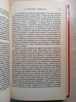 La revolución copernicana. Thomas S. Kuhn.